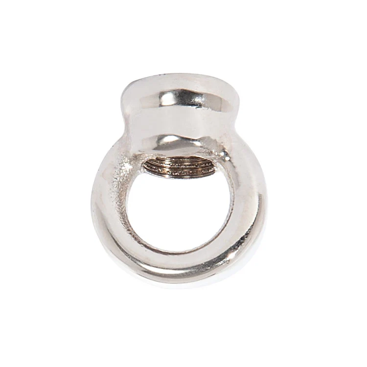 1.062" Tall Cast Brass Loop With Wire Way, 1/8F Tap, Nickel Plated (21231N)