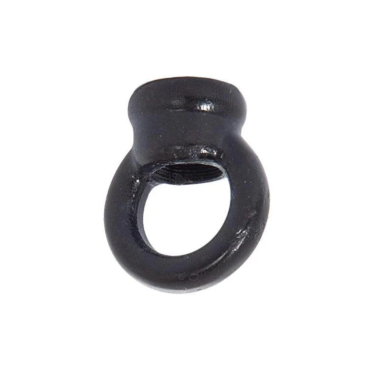1.062" Tall Cast Brass Loop With Wire Way, 1/8F Tap, Satin Black (21231BK)