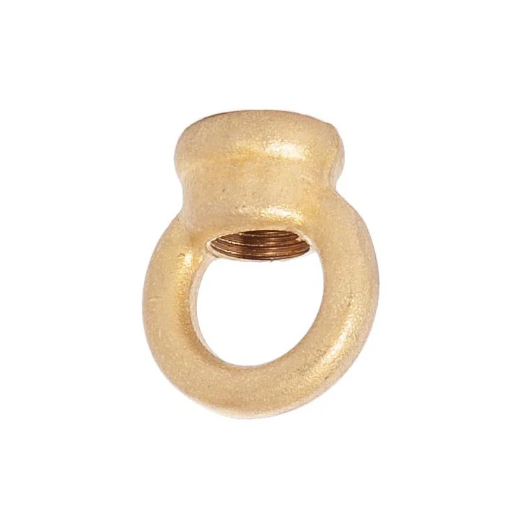 1.062" Tall Cast Brass Loop With Wire Way, 1/8F, Unfinished (21231U)