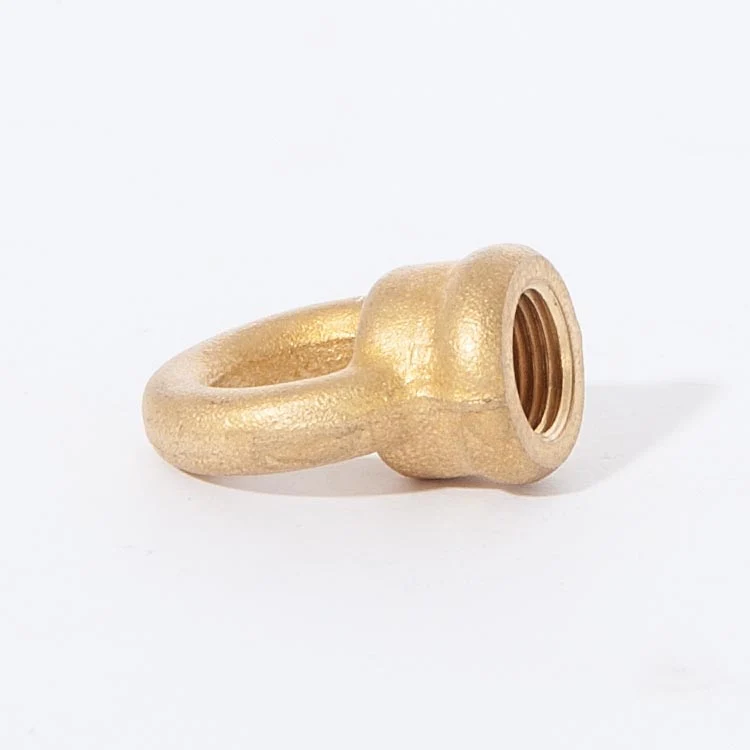 1.062" Tall Cast Brass Loop With Wire Way, 1/8F, Unfinished (21231U) - Image 2