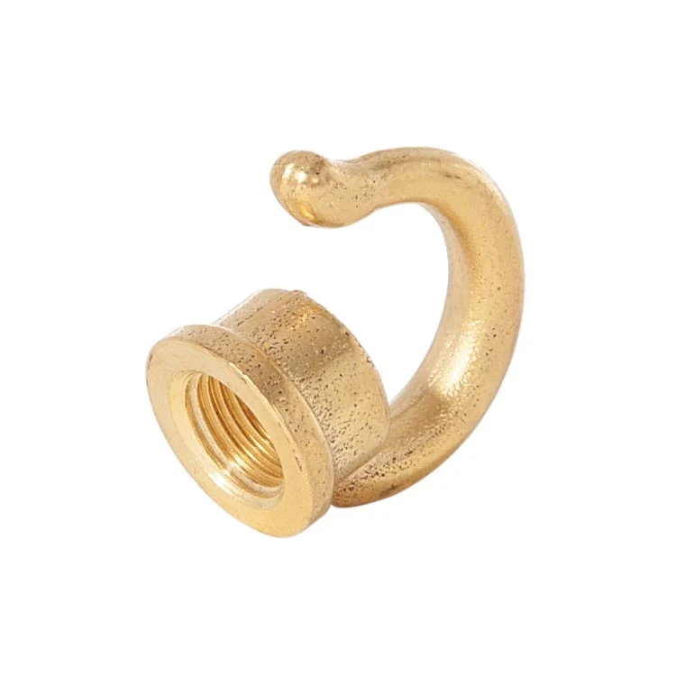 1-1/16" Tall Rounded Hook With Wire Way, Tap 1/8F Through, Unfinished. (21248U) - Image 2