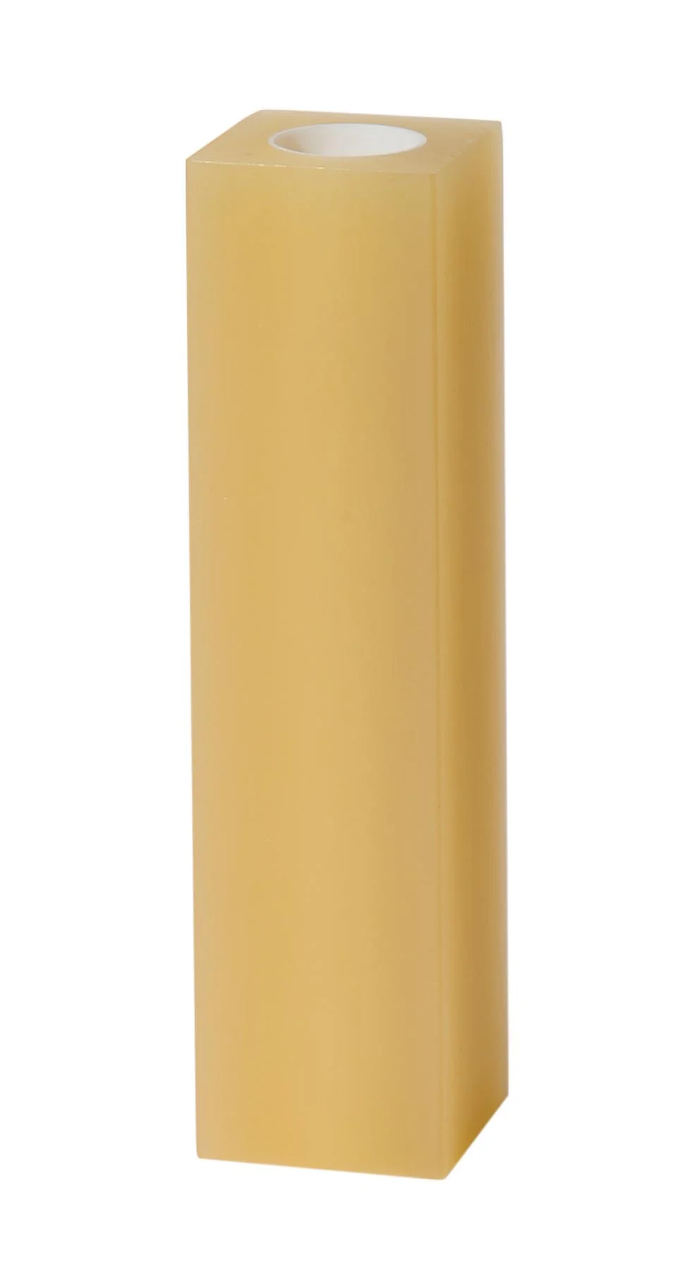 1-1/2 Inch Square Gold Polybeeswax Candelabra Size Candle Covers, Choice of Height (19907G) - Image 2