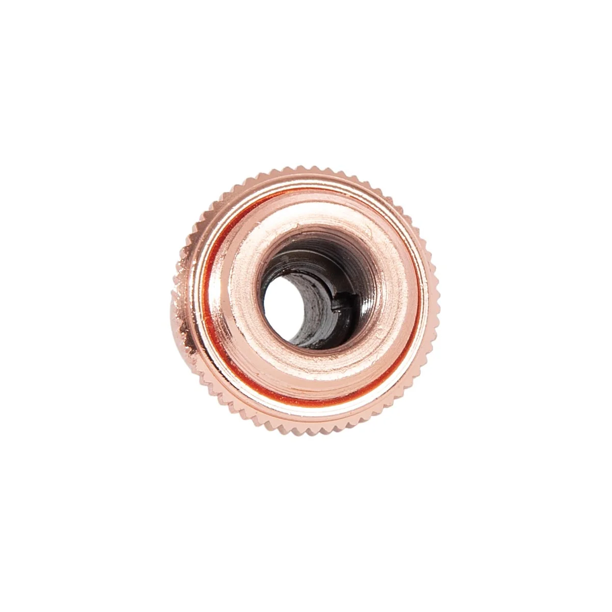 1-1/2 Inch Tall Polished Copper Brass Hang Straight Swivel with Screw Collar, 1/4F (20510C) - Image 3