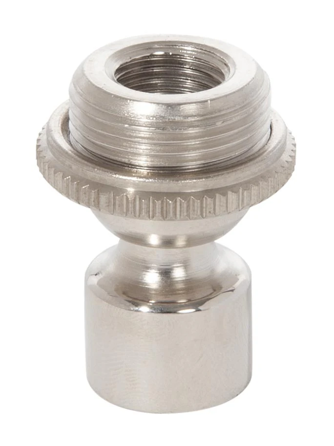 1-1/2 Inch Tall Polished Nickel Hang Straight Swivel with Screw Collar, 1/4F x 1/8F (20509N)