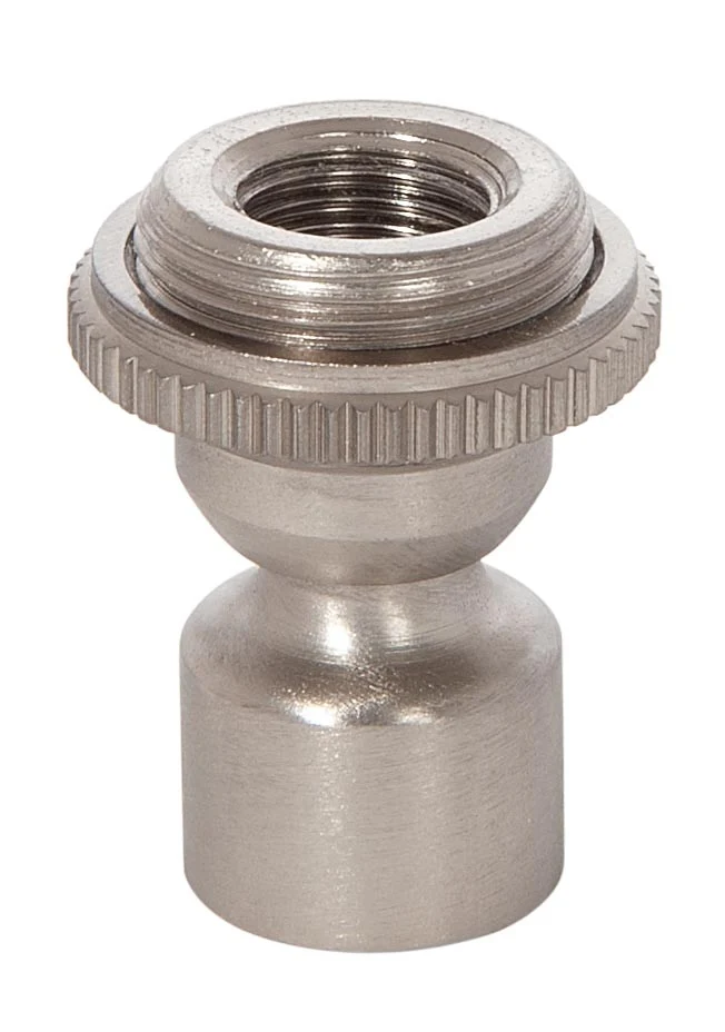 1-1/2 Inch Tall Satin Nickel Finish Hang Swivel with Straight Screw Collar, 1/4F (20510SN)