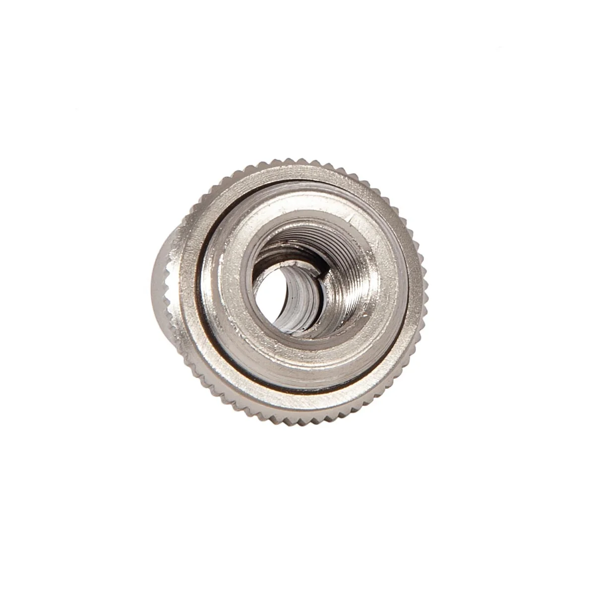 1-1/2 Inch Tall Satin Nickel Finish Hang Swivel with Straight Screw Collar, 1/4F (20510SN) - Image 2