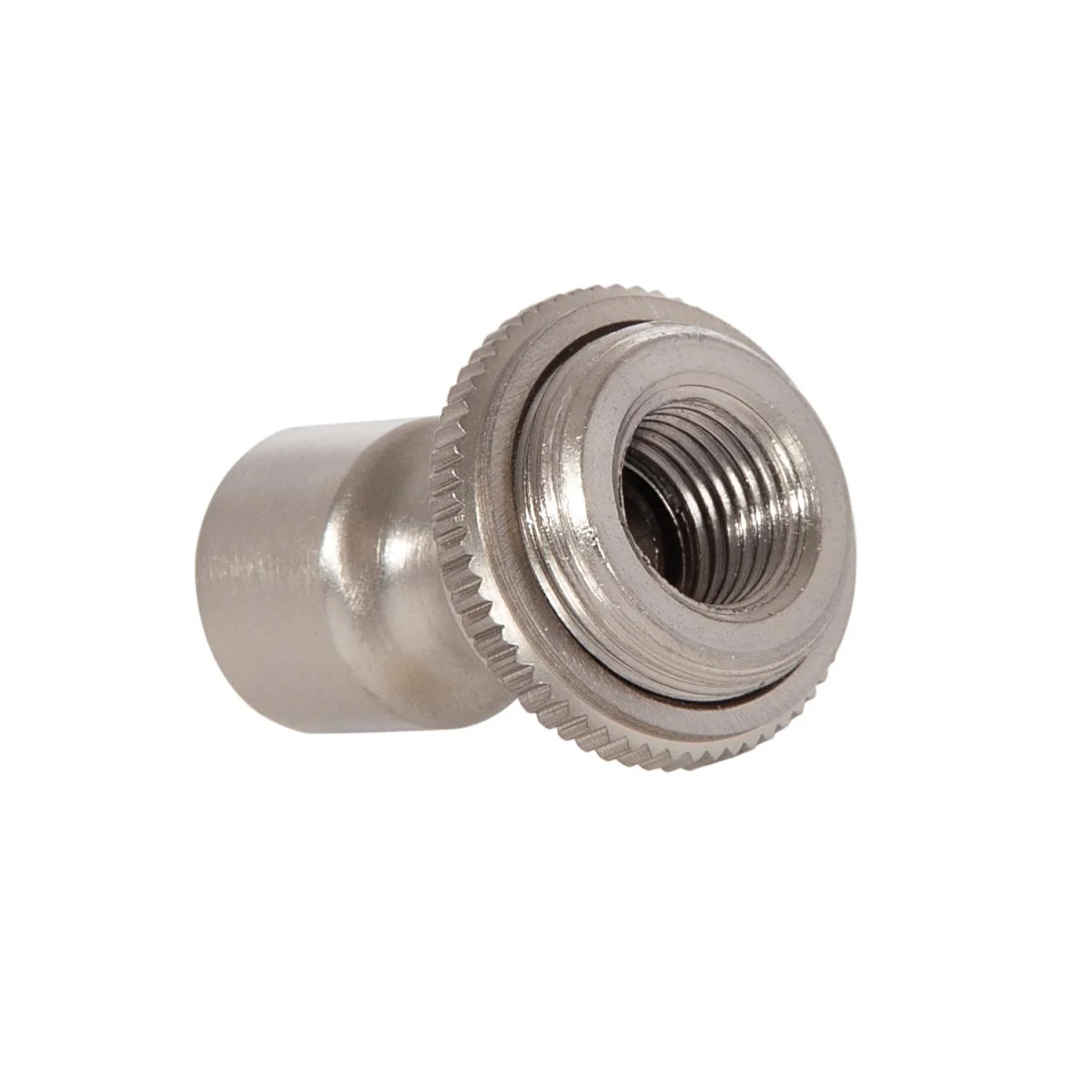 1-1/2 Inch Tall Satin Nickel Finish Hang Swivel with Straight Screw Collar, 1/4F (20510SN) - Image 3