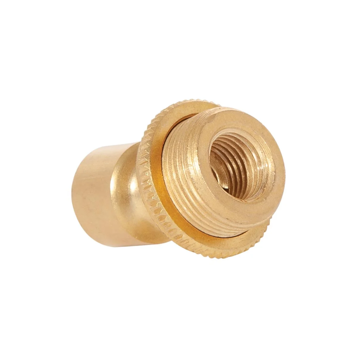 1-1/2 Inch Tall Unfinished Brass Hang Straight Swivel with Screw Collar, 1/4F x 1/8F (20509U) - Image 3