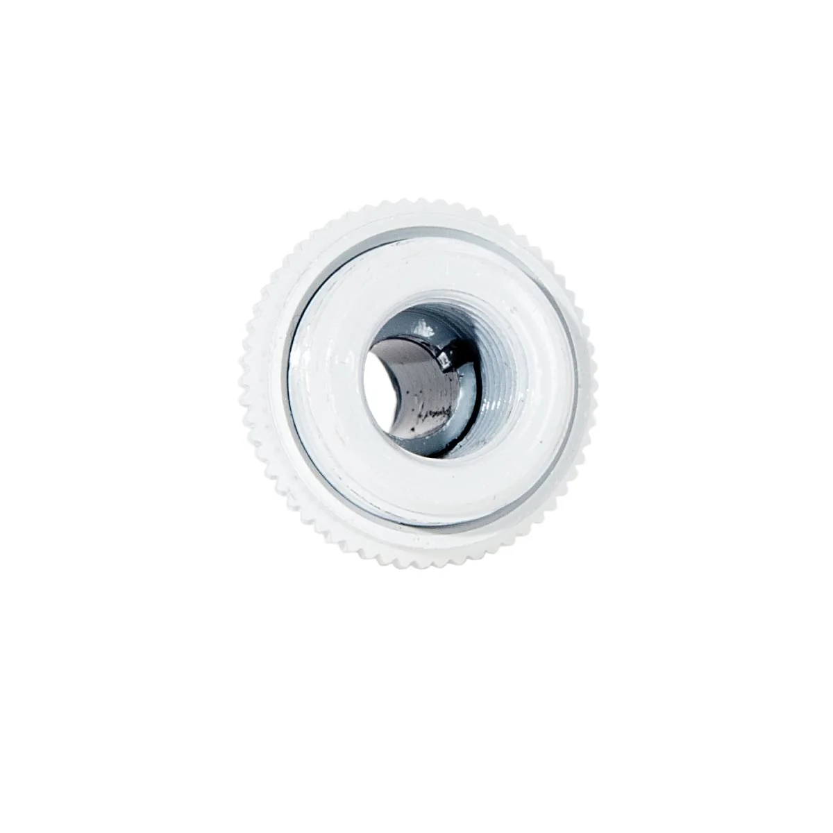 1-1/2 Inch Tall White Enamel Hang Straight Swivel with Screw Collar, 1/4F (20510W) - Image 2