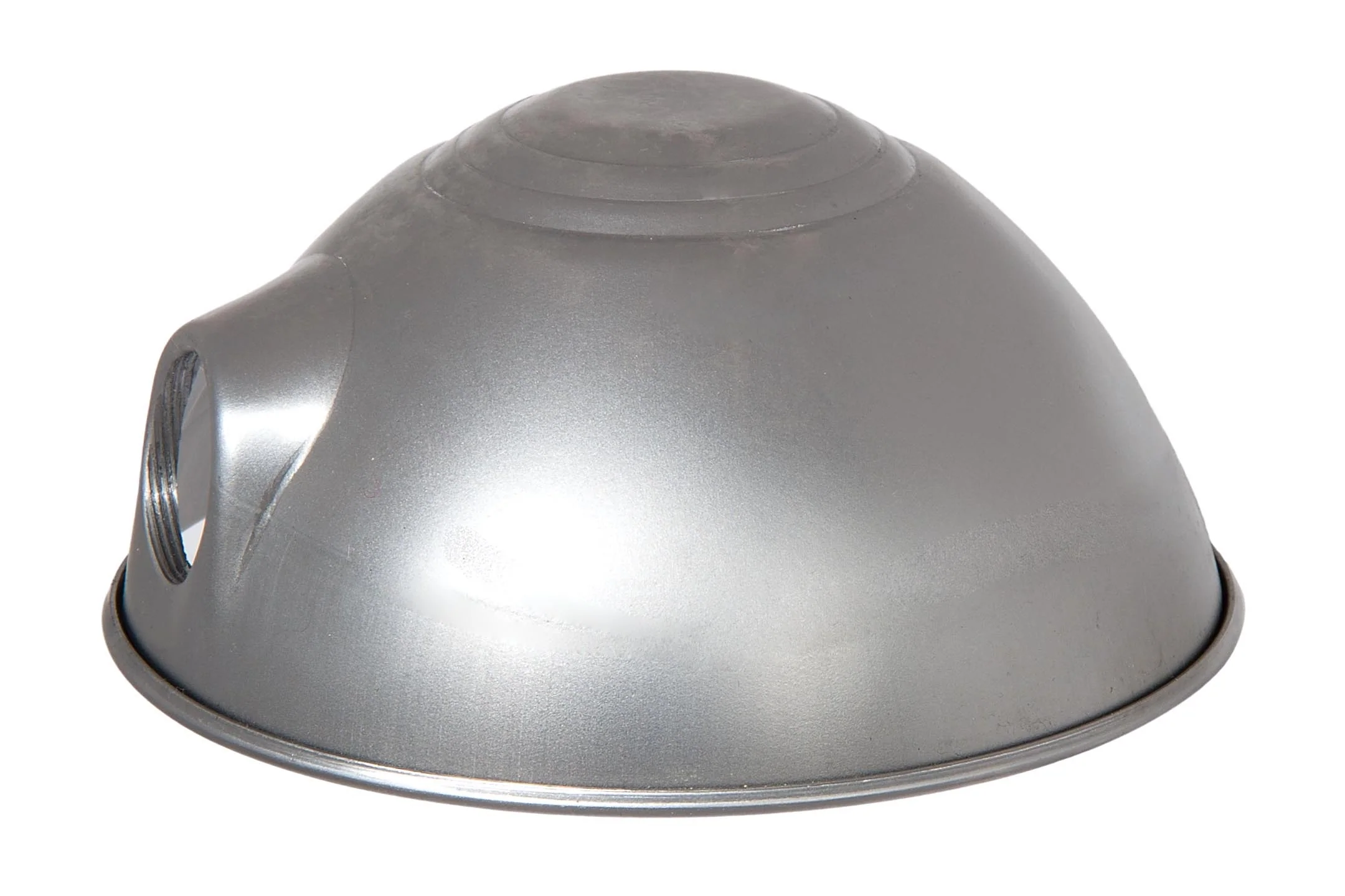 1-1/4" I.D. Fitter Opening On Side & UNO Threaded Metal Parabolic Shade, Unfinished (08367S)