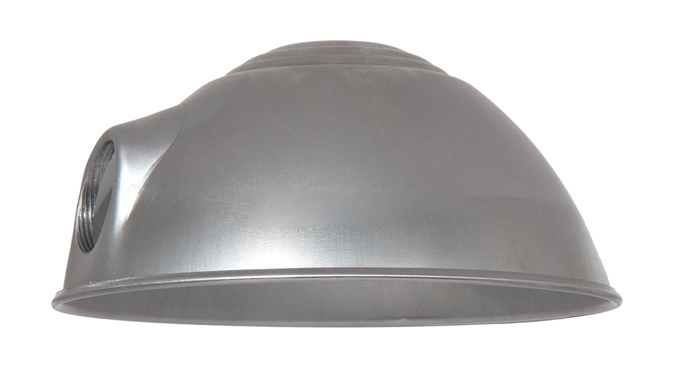 1-1/4" I.D. Fitter Opening On Side & UNO Threaded Metal Parabolic Shade, Unfinished (08367S) - Image 2