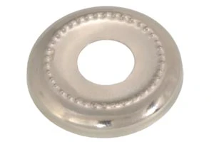 1-1/8" Stamped Nickel Plated Steel Seating or Check Ring, Slips 1/8IP (3/8" diameter) (22534N)