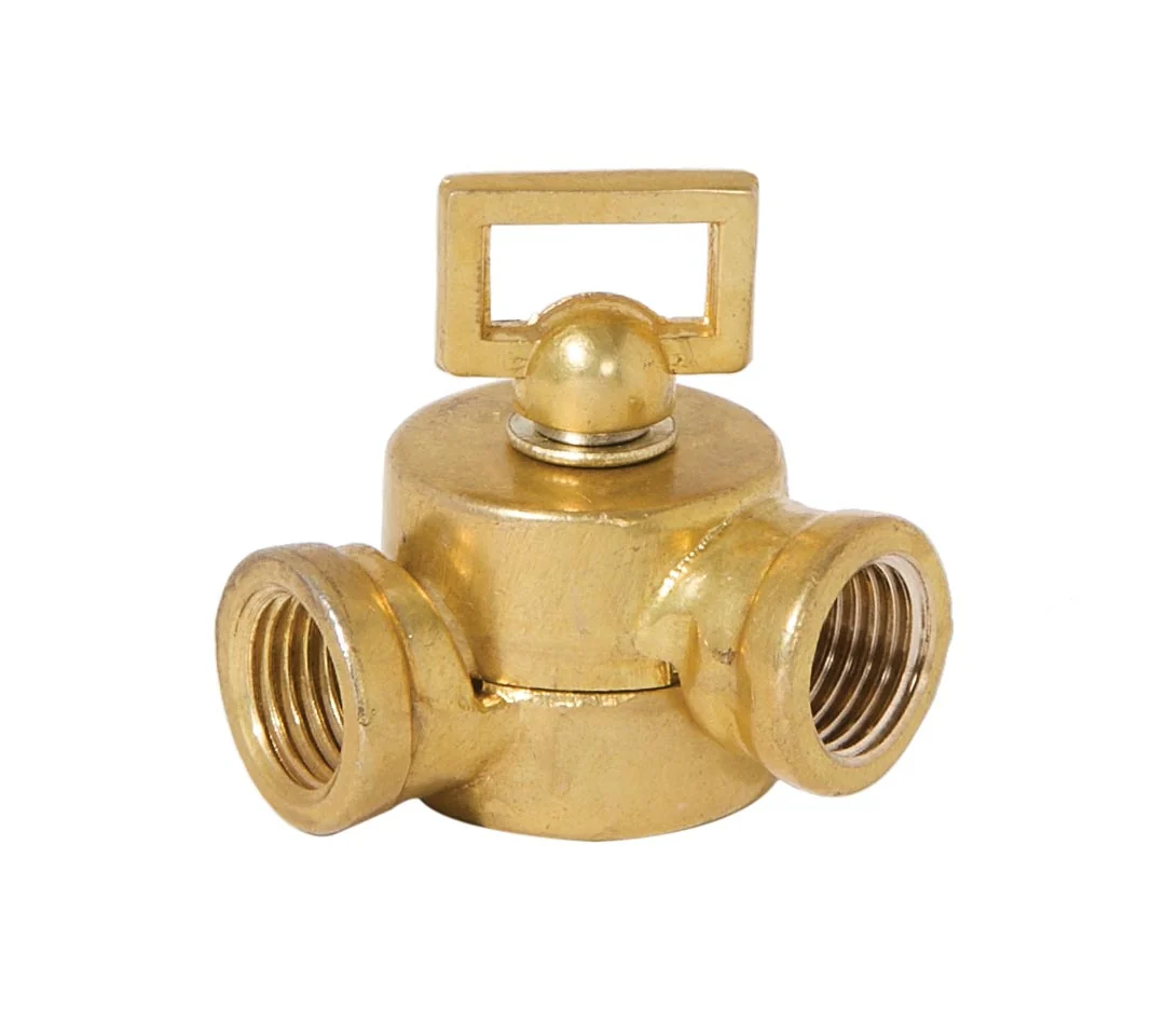 1-11/16 Inch Tall Die Cast Unfinished Brass Swivel Without Teeth, 1/4F (20538U)