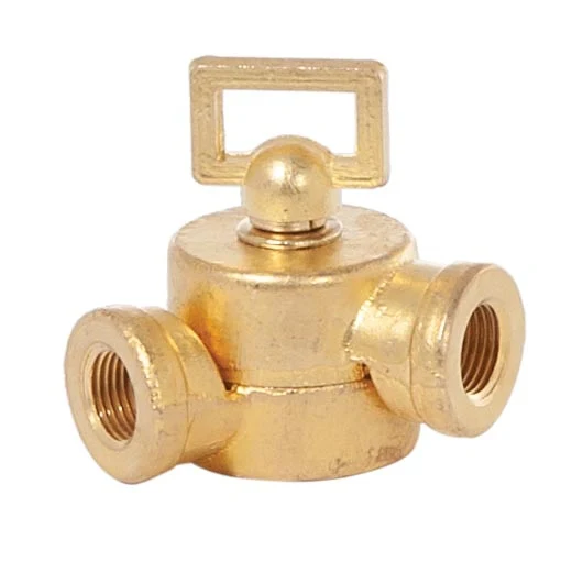 1-11/16 Inch Tall Unfinished Die Cast Brass Swivel, No Teeth, 1/8F (20536U)