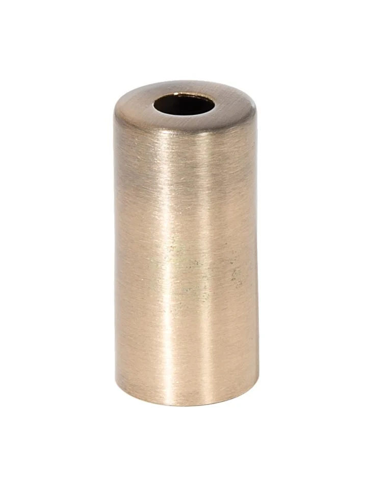 1-15/16" Tall Candelabra E-12 Antique Brass Metal Socket Cup, 1/8IP (11660A)