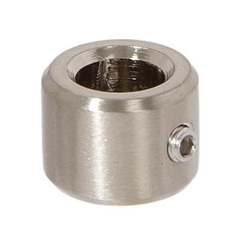 1/2 Inch Tall Brass Satin Nickel Finish Slip Ring & Steel Set Screw, 1/8 IP Slip (21207SN)