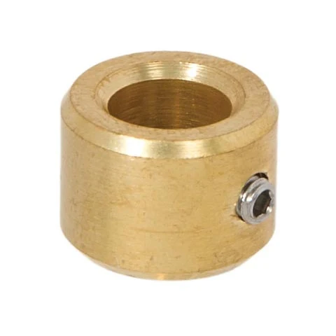 1/2 Inch Tall Unfinished Brass Slip Ring & Steel Set Screw, 1/8 IP Slip (21207U)
