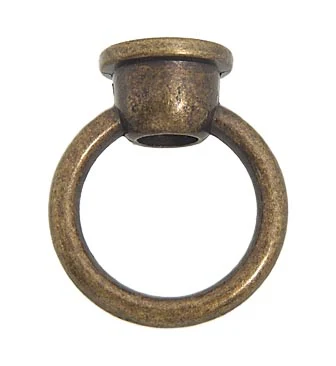 1 3/4" ht. Zinc Colonial Loop w/Antique Brass Finish (20855A)