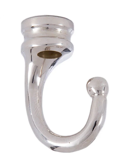 1 3/8" Nickel Plated Cast Brass Hook (12976N)