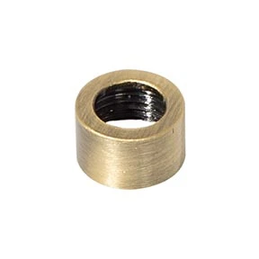 1/4 Inch Height Antique Brass Finish Brass Open Top End Cap, Tap 1/8F (21209A)
