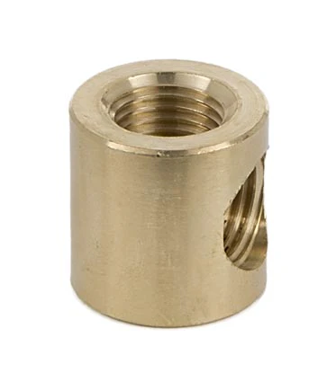 7/8 Inch Height Unfinished Brass 3-Way Brass Armback, 1/4F Tap (21173U)
