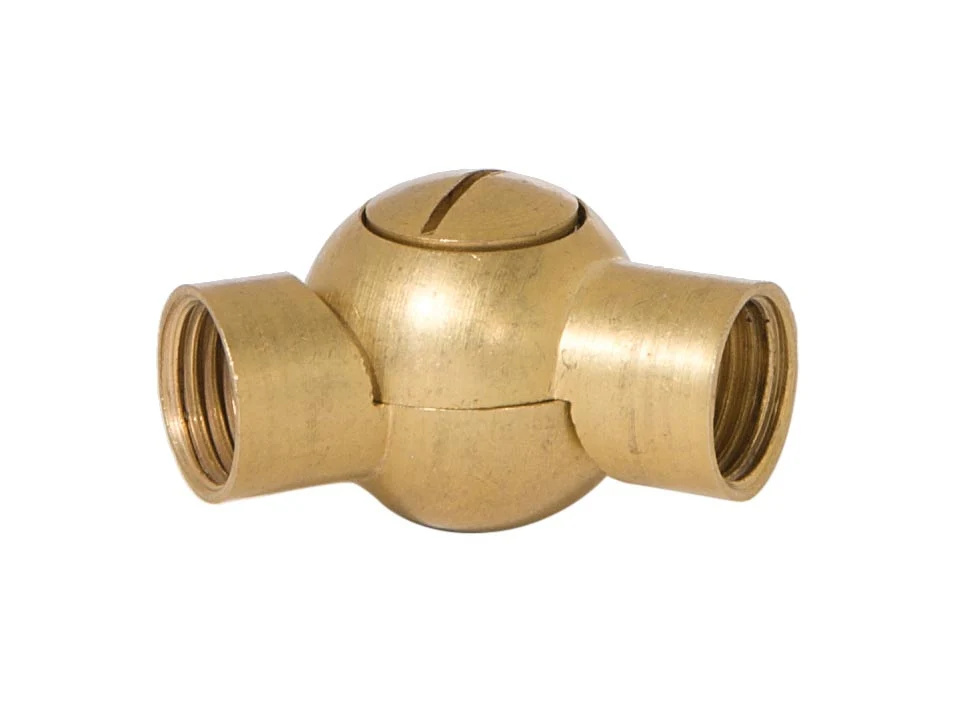 1-5/8 Inch Long Unfinished Die Cast Brass Swivel ,1/4F (20540U)