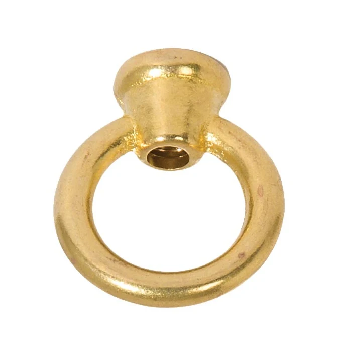 1-1/2" Tall Unfinished Cast Brass Loop with Wire Way, 1/8F Tap (21196U)