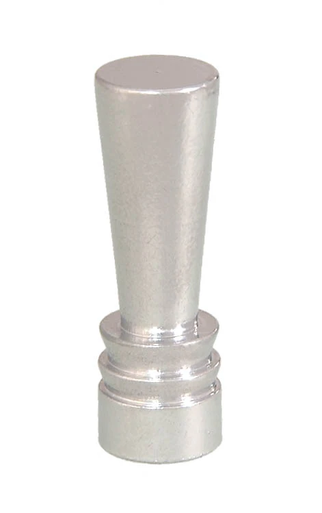 1-7/16" Tall, Deco Style Finial, Tap 1/4-27F (11085N)