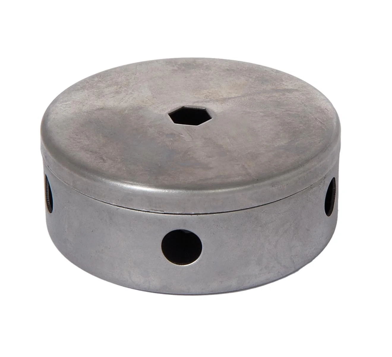 1/8IP Slip Steel Cluster Body With Cover, Unfinished, 4 Side Holes (21267)