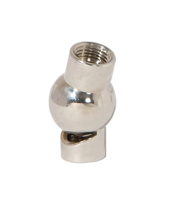 1-9/32 Inch Long Nickel Plated Finish Die Cast Brass Swivel with Slotted Screw, 1/8F (20526N) - Image 2