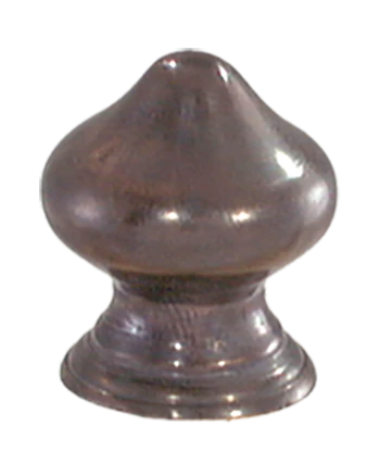 1" Tall Bronze Handel Finial 1/4-27F Tap (11281A)