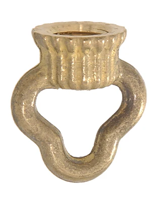 1" Cast Brass Loop with Wire Way, tap 1/8F (3/8" diameter), Unfinished (10986U)