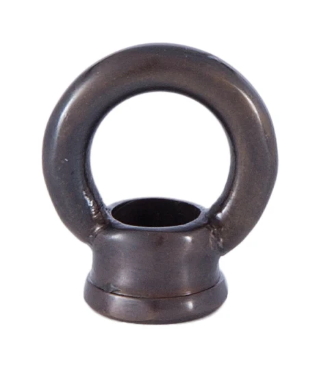 1" Cast Brass Loop with Wire Way, tap 1/8F (3/8" diameter), Antique Bronze Finish (10954B)