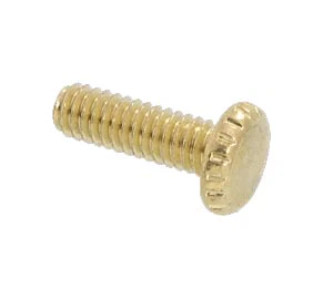 1" Brass Plated Thumb Shade Holder Screw, 8-32 thread (20823)