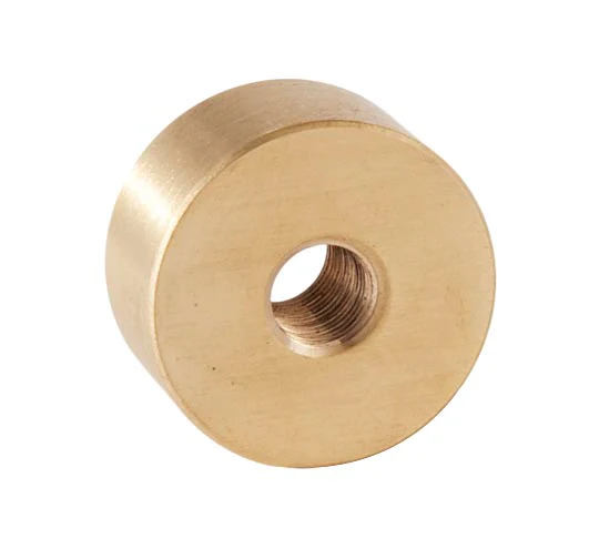 5/8 Inch Height, Brass Straight Disk Arm Back/Neck, 1/8F top & bottom, No side holes (21297U) - Image 3