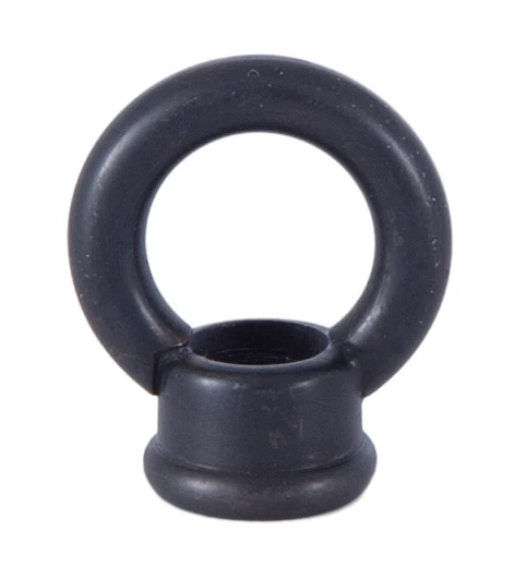 1" Cast Brass Loop with Wire Way, tap 1/8F (3/8" diameter), Satin Black Finish (10954BK)