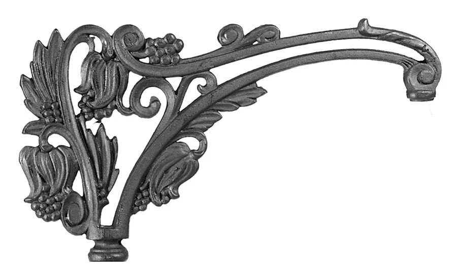 10 1/2" "Bellflower" Bridge Lamp Arm (11961)