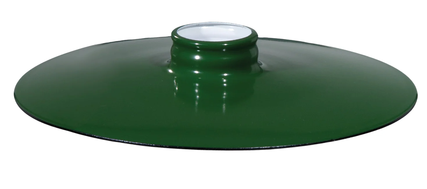 10-1/4" Industrial Style Flat Style Metal Shade, 2-1/4 inch lip fitter (08388B) - Image 3