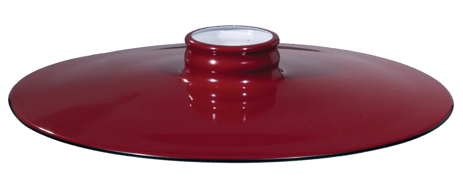 10-1/4" Industrial Style Flat Style Metal Shade, 2-1/4 inch lip fitter (08388B) - Image 4