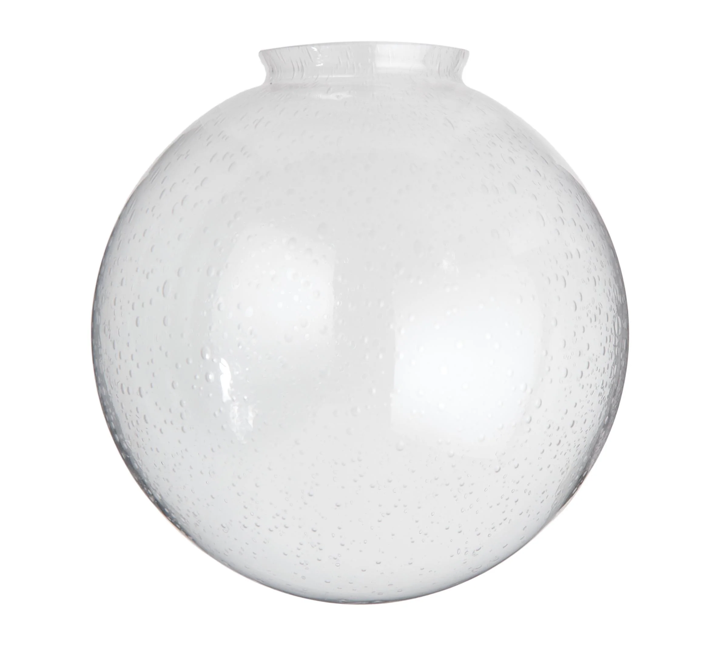 10" Dia. Clear Seeded Glass Ball Pendant Shade, 4" Fitter (08834SEi)