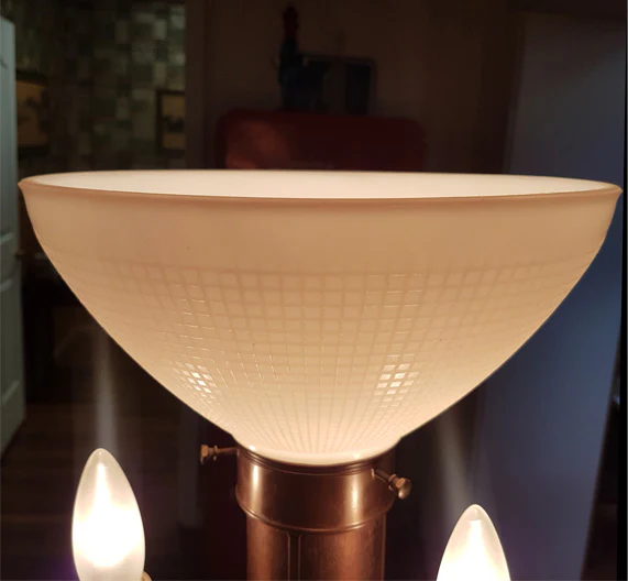 10 inch I.E.S Opal Glass Reflector Shade, 2-7/8 inch fitter (08392) - Image 6