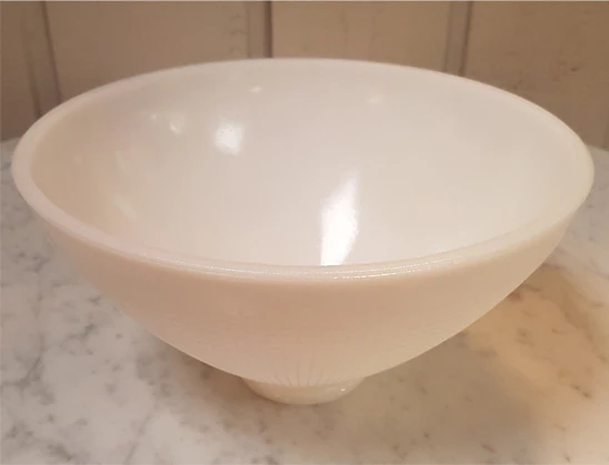 10 inch I.E.S Opal Glass Reflector Shade, 2-7/8 inch fitter (08392) - Image 7