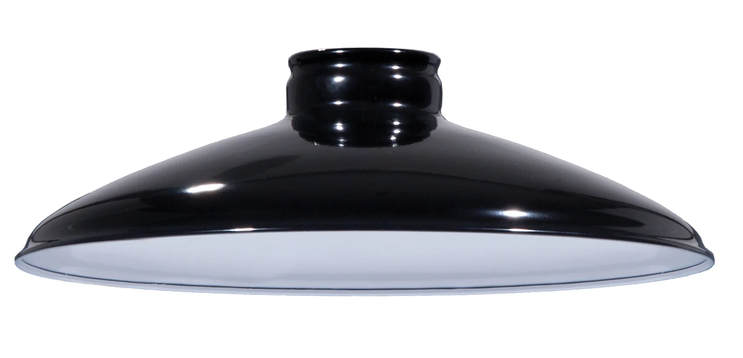 10" Industrial Style Metal Lampshades with 2-1/4 Inch Lip Fitter, Choice of Color (08382A) - Image 3