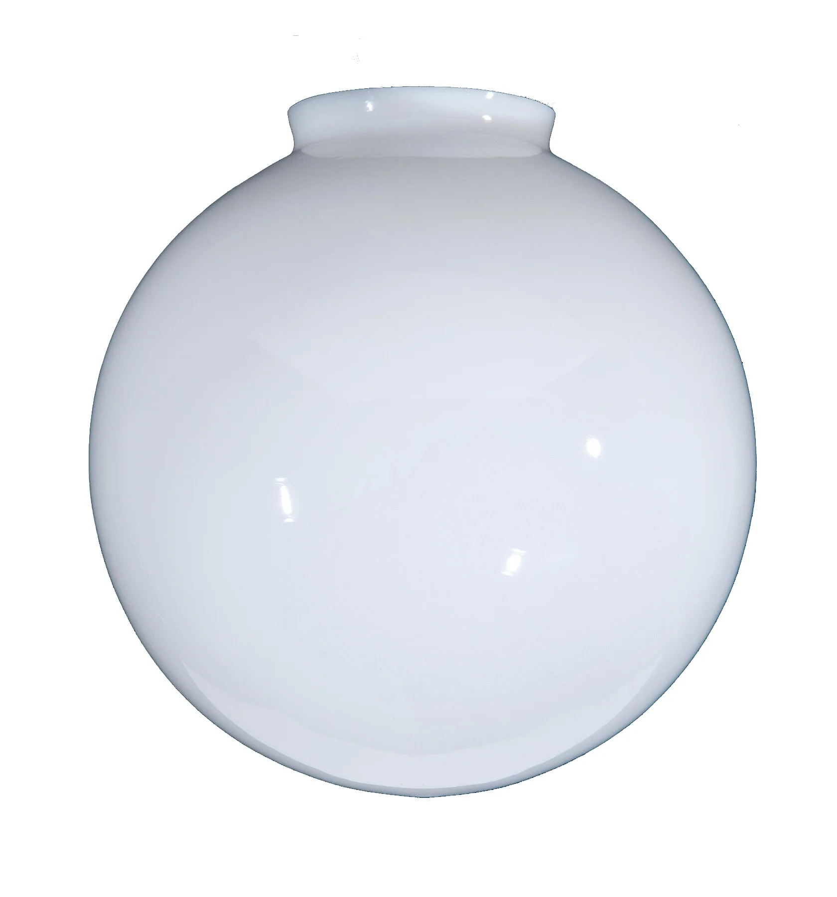 10" Opal Glass Pendant Ball Lampshade, 4 inch lip fitter (08834)