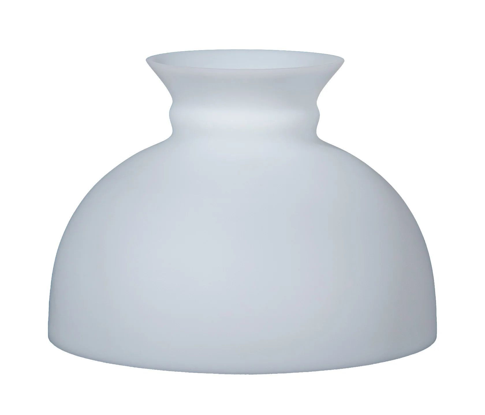 Satin Opal Glass Student Shade, Plain Top, 10 inch fitter (06061)