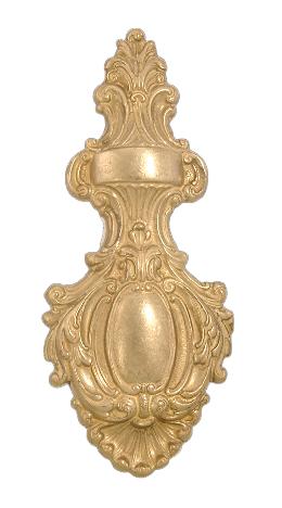 11-1/4" Victorian Style, Cast Brass Back Plate (10827U)