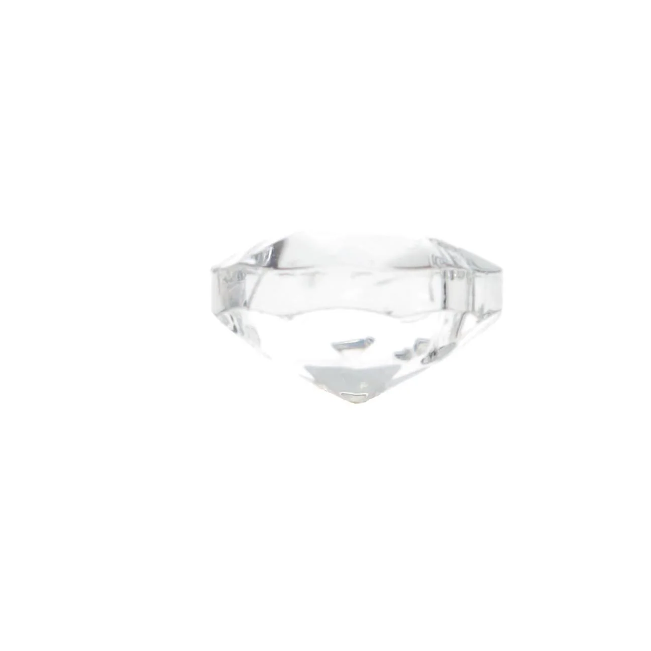 5/8" (16mm) Clear Crystal Round Rose Jewel (54030) - Image 2