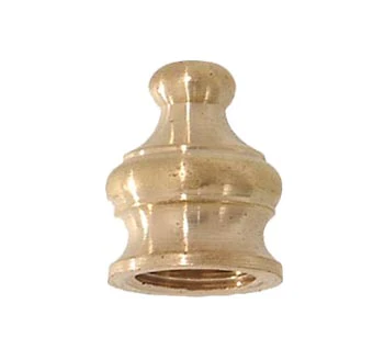11/16" height, Brass Pyramid Finial, Tap 1/8F (10966)