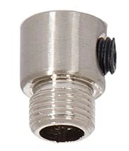 11/16 Inch Tall Satin Nickel Finish Brass Cord Grip Bushing, 1/8M (26931SN)