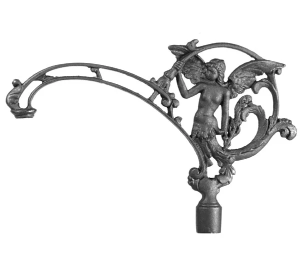 11 3/4" "Angel" Cast Iron Bridge Lamp Arm (11964)